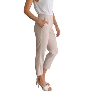 Aritzia Babaton Linen Blend Conan Straight Leg Cropped Pant 00